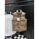 MONCLER 2-Way Detachable Sleeves Shiny Nylon Down Jacket & Vest Green 95% Duck Down Unisex 2026AW