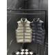 MONCLER Stand Collar Matte Nylon Light Down Vest 95% Duck Down Unisex 2026AW