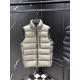 MONCLER Stand Collar Matte Nylon Light Down Vest 95% Duck Down Unisex 2026AW