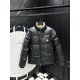 MONCLER 2-Way Detachable Sleeves Reversible Shiny Down Jacket & Vest Black 95% Duck Down Unisex 2026AW