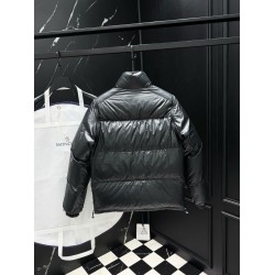 MONCLER 2-Way Detachable Sleeves Reversible Shiny Down Jacket & Vest Black 95% Duck Down Unisex 2026AW