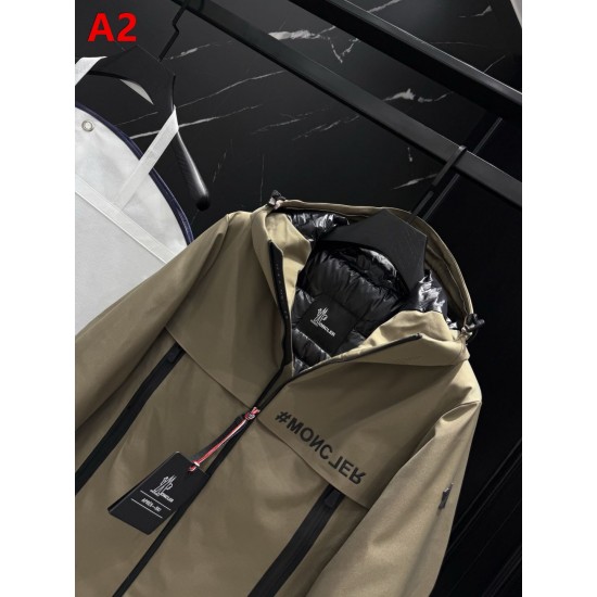 MONCLER Technical Waterproof Hooded Mountain Down Jacket 95% Duck Down Black Unisex 2026AW