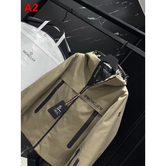 MONCLER Technical Waterproof Hooded Mountain Down Jacket 95% Duck Down Black Unisex 2026AW