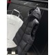 MONCLER Hooded Bicolor Puffer Down Vest 95% Duck Down White Black Unisex 2026AW