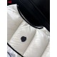 MONCLER Hooded Bicolor Puffer Down Vest 95% Duck Down White Black Unisex 2026AW