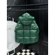 MONCLER Hooded Shiny Lacqué Puffer Down Jacket Emerald Green 95% Duck Down Unisex 2026AW