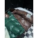 MONCLER Hooded Shiny Lacqué Puffer Down Jacket Emerald Green 95% Duck Down Unisex 2026AW