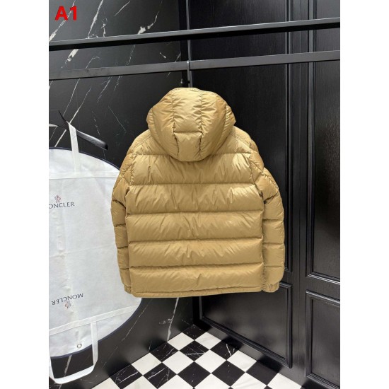 MONCLER MAYA Matte Nylon Detachable Hood Short Down Jacket 95% Duck Down 4 Colors Unisex 2026AW
