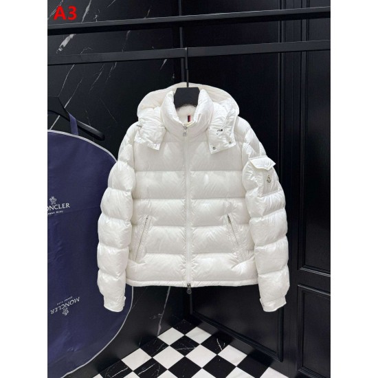MONCLER MAYA Matte Nylon Detachable Hood Short Down Jacket 95% Duck Down 4 Colors Unisex 2026AW