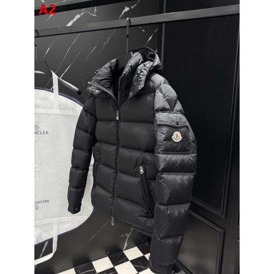 MONCLER MAYA Matte Nylon Detachable Hood Short Down Jacket 95% Duck Down 4 Colors Unisex 2026AW