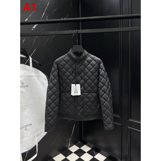 MONCLER Diamond Quilted Stand Collar Light Down Jacket 95% Goose Down 3 Colors Unisex 2026AW