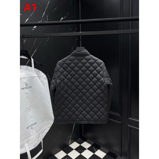 MONCLER Diamond Quilted Stand Collar Light Down Jacket 95% Goose Down 3 Colors Unisex 2026AW
