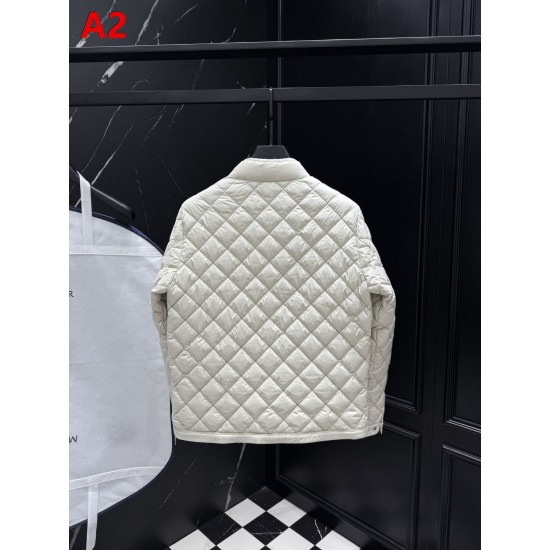 MONCLER Diamond Quilted Stand Collar Light Down Jacket 95% Goose Down 3 Colors Unisex 2026AW