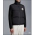 MONCLER Big Logo Knit Hybrid Stand Collar Down Jacket 95% Duck Down Black White Unisex 2026AW