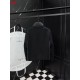 MONCLER Big Logo Knit Hybrid Stand Collar Down Jacket 95% Duck Down Black White Unisex 2026AW