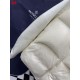MONCLER Big Logo Knit Hybrid Stand Collar Down Jacket 95% Duck Down Black White Unisex 2026AW