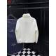 MONCLER Big Logo Knit Hybrid Stand Collar Down Jacket 95% Duck Down Black White Unisex 2026AW