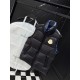 MONCLER SUMIDO Big Gold Logo Stand Collar Shiny Down Vest 90% Goose Down Black Unisex 2026AW
