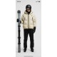 MONCLER GRENOBLE Technical Ski Hooded Short Down Jacket 95% Goose Down Black White Unisex 2026AW
