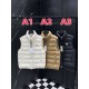 MONCLER Classic Logo Stand Collar Light Down Vest 95% Duck Down 3 Colors Unisex 2026AW