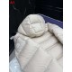 MONCLER Hooded Shiny Lacqué Short Down Jacket Sleeve Pocket Off-White 95% Duck Down Unisex 2026AW