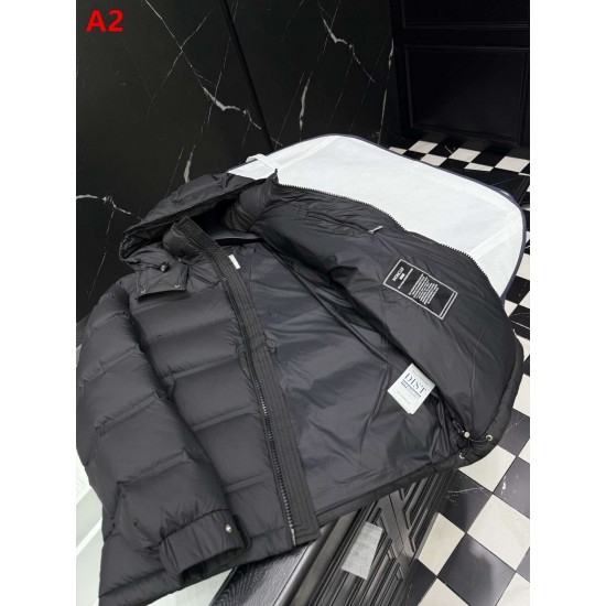 MONCLER Hooded Shiny Lacqué Short Down Jacket Sleeve Pocket Off-White 95% Duck Down Unisex 2026AW