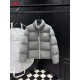 MONCLER × Palm Angels Cable Knit Stand Collar Puffer Down Jacket 95% Duck Down 4 Colors Unisex 2026AW