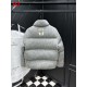 MONCLER × Palm Angels Cable Knit Stand Collar Puffer Down Jacket 95% Duck Down 4 Colors Unisex 2026AW