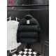 MONCLER × Palm Angels Cable Knit Stand Collar Puffer Down Jacket 95% Duck Down 4 Colors Unisex 2026AW