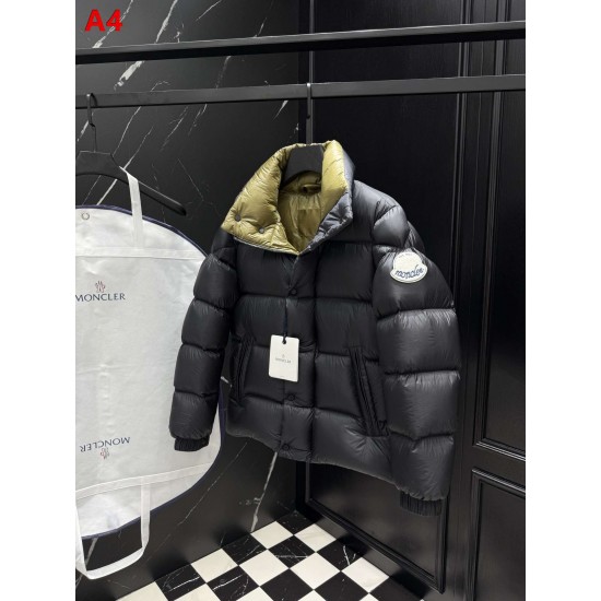 MONCLER × Palm Angels Cable Knit Stand Collar Puffer Down Jacket 95% Duck Down 4 Colors Unisex 2026AW