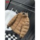 MONCLER GRENOBLE Matte Nylon Hooded Technical Ski Down Jacket 95% Duck Down Black Camel Unisex 2026AW