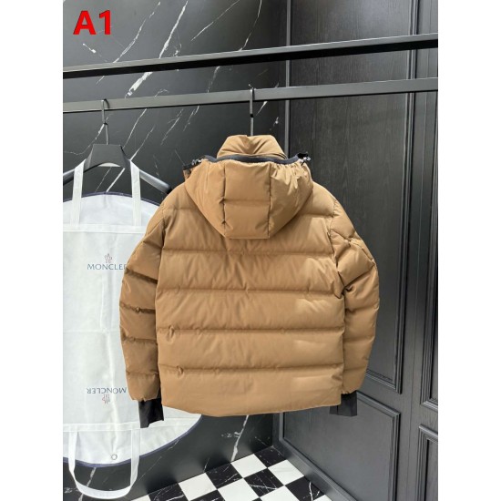 MONCLER GRENOBLE Matte Nylon Hooded Technical Ski Down Jacket 95% Duck Down Black Camel Unisex 2026AW