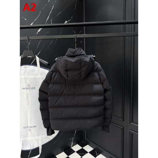 MONCLER GRENOBLE Matte Nylon Hooded Technical Ski Down Jacket 95% Duck Down Black Camel Unisex 2026AW