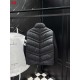 MONCLER Sleeve Stripe Knit Hybrid V-Quilted Stand Collar Down Jacket 95% Duck Down Black Unisex 2026AW