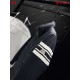 MONCLER Sleeve Stripe Knit Hybrid V-Quilted Stand Collar Down Jacket 95% Duck Down Black Unisex 2026AW