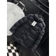 MONCLER Hooded Mid-Length Matte Nylon Down Parka Coat 95% Duck Down Black Unisex 2026AW