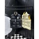 MONCLER Script Embroidered Logo Stand Collar Puffer Down Vest 95% Duck Down Black Ivory Unisex 2026AW