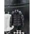 MONCLER Hooded Matte Nylon Puffer Down Jacket Sleeve Pocket 95% Duck Down Black Unisex 2026AW