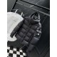 MONCLER Hooded Matte Nylon Puffer Down Jacket Sleeve Pocket 95% Duck Down Black Unisex 2026AW