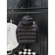 MONCLER Hooded Matte Nylon Puffer Down Jacket Sleeve Pocket 95% Duck Down Black Unisex 2026AW