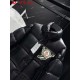 MONCLER Chenille Crest Embroidered Stand Collar Shiny Puffer Down Jacket 95% Duck Down Black Blue 2026AW
