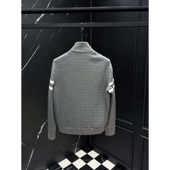 MONCLER Arm Stripe Knit Hybrid Stand Collar Down Jacket 95% Duck Down 3 Colors Unisex 2026AW