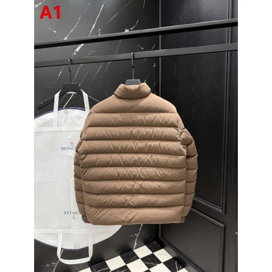 MONCLER Chest Zip Pocket Stand Collar Matte Lightweight Down Jacket 95% Duck Down 2 Colors Unisex 2026AW