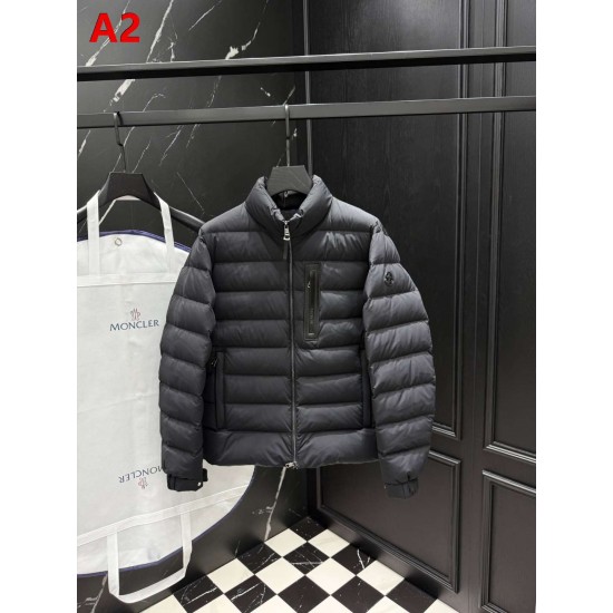 MONCLER Chest Zip Pocket Stand Collar Matte Lightweight Down Jacket 95% Duck Down 2 Colors Unisex 2026AW