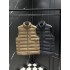 MONCLER Chest Zip Pocket Stand Collar Matte Lightweight Down Vest 95% Duck Down 2 Colors Unisex 2026AW
