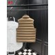 MONCLER Chest Zip Pocket Stand Collar Matte Lightweight Down Vest 95% Duck Down 2 Colors Unisex 2026AW