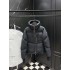 MONCLER GRENOBLE Chest Patch Pocket Hooded Technical Ski Down Jacket 95% Duck Down Black 2026AW