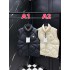 MONCLER Geometric Diamond Quilted Stand Collar Down Vest 95% Duck Down Black Ivory 2 Colors 2026AW
