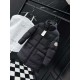 MONCLER Hooded Long Length Matte Nylon Down Coat 95% Duck Down Black Unisex 2026AW