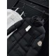 MONCLER Hooded Long Length Matte Nylon Down Coat 95% Duck Down Black Unisex 2026AW